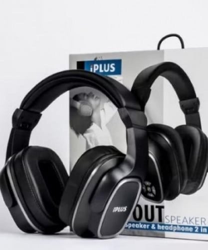 آي بلس سماعة رأس لاسلكية + مكبر صوت 2 في 1، موديل...
