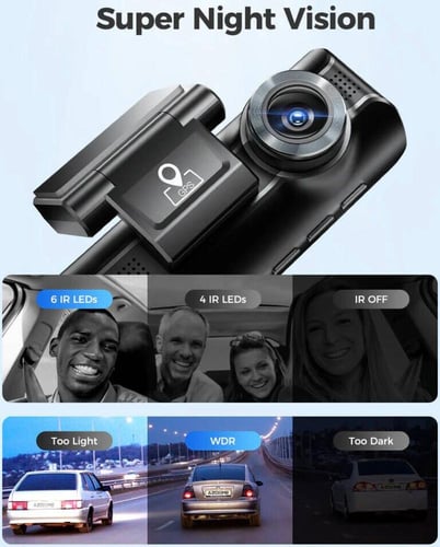 كاميرا AZDOME M550 PRO 2CH 4K WIFI GPS 64 جيجابايت
