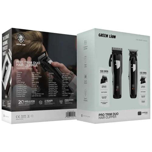 مقص الشعر جرين ليون برو تريم ديو - أسود