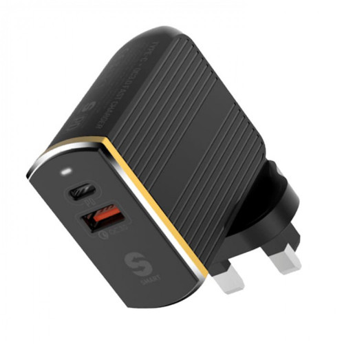 فيش شاحن جداري 36 واط بتقنية الشحن السريع pd من la...