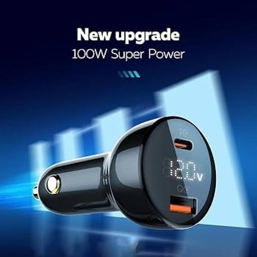 شاحن LDNIO TriCharge بقوة 100 واط 3 منافذ لشحن فائ...