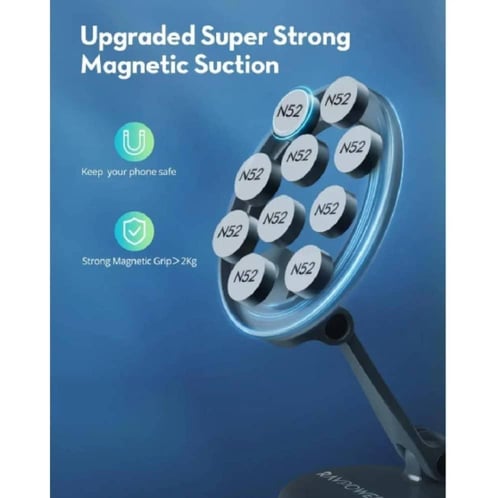 راف باور - ستاند جوال ماج سيف للسيارة - اسود