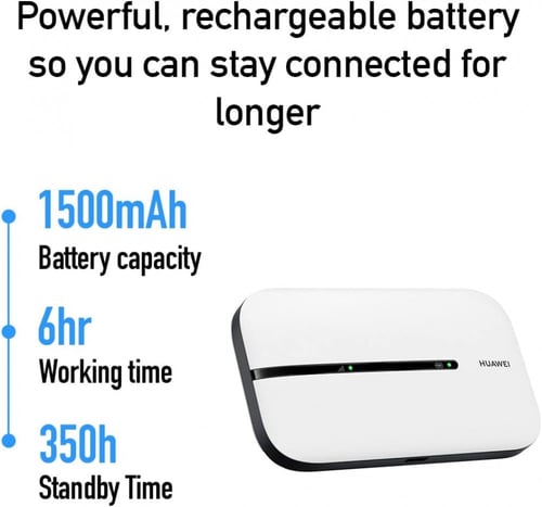 روتر متنقل من هواوي- فائق السرعة 4G LTE150 ميجابت...