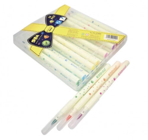 الوان مائية رأس ريشة 24 لون EDDICO