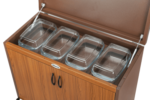 عربة دولاب تسخين طعام