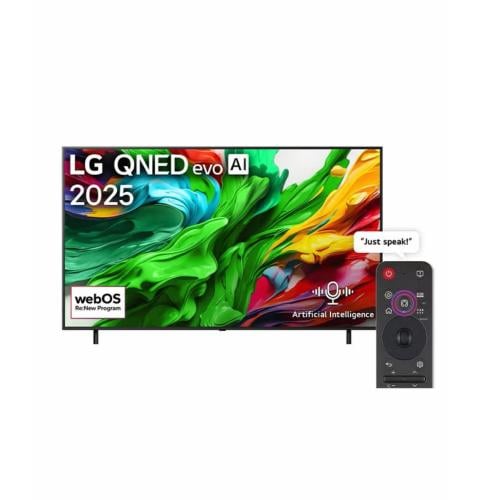 تلفاز ذكي LG QNED evo AI QNED86 MiniLED 4K 144Hz VRR بحجم 100 بوصة، جهاز تحكم سحري AI webOS2025