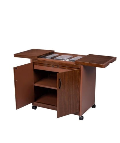 طاولة تسخين و تقديم بوفيه انجليزي ترولي