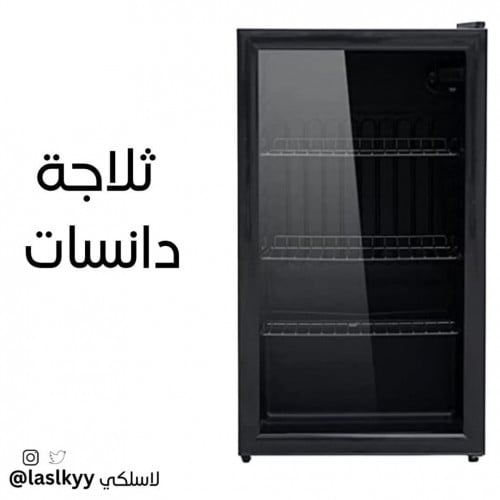 ثلاجة باب زجاجي 2.7 قدم - اسود