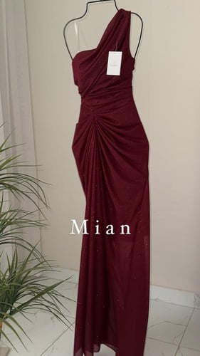 فستان راما عنابي