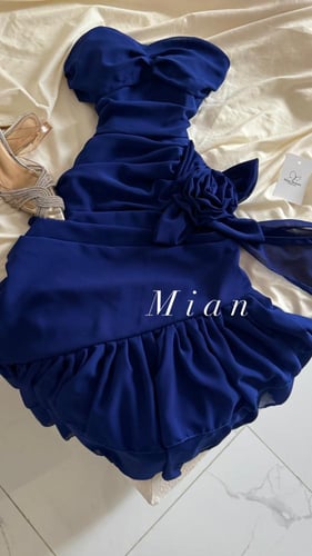 فستان ترنين ازرق