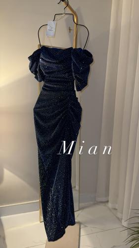 فستان مسك ازرق