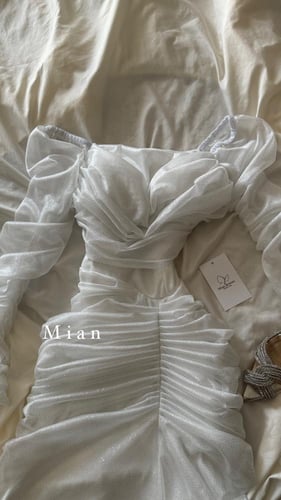 فستان ديما ابيض