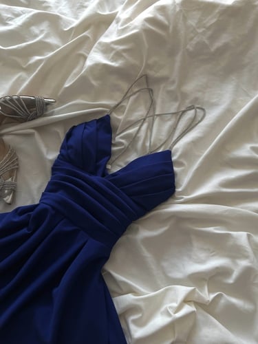 فستان الاناقة ازرق