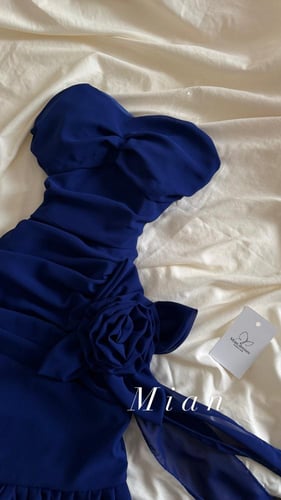 فستان ترنين ازرق