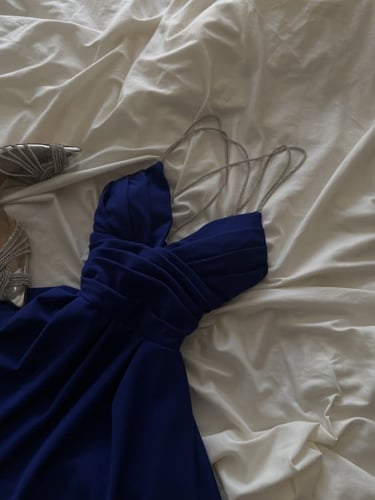 فستان الاناقة ازرق