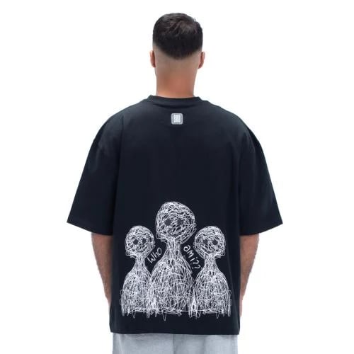 T-shirt Who i am BLACK