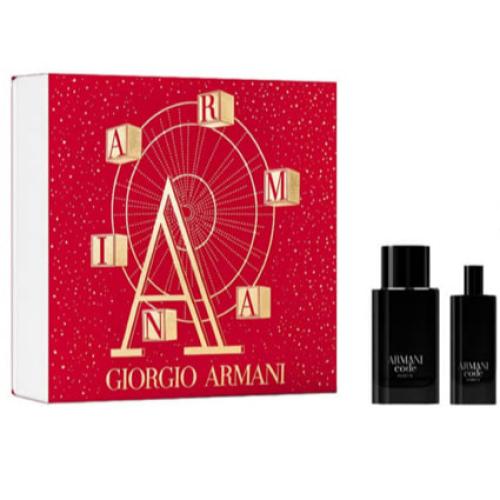 طقم ارماني كود بارفيوم رجالي 75 مل + عطر بخ 15 مل