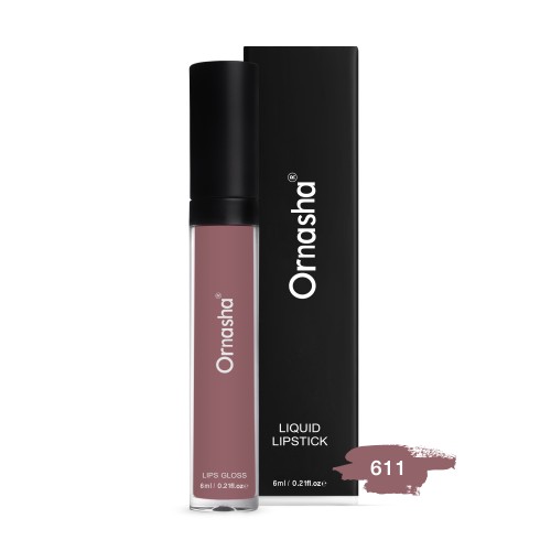 احمر شفاه اورناشا سائل مطفي رقم 611