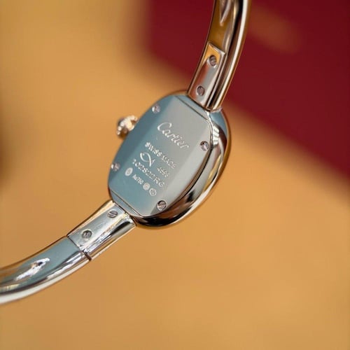 ساعة Baignoire miniروز قولد