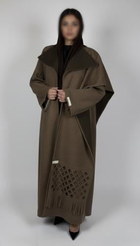 جوخ مع اسكارف خارجي قص ليزر