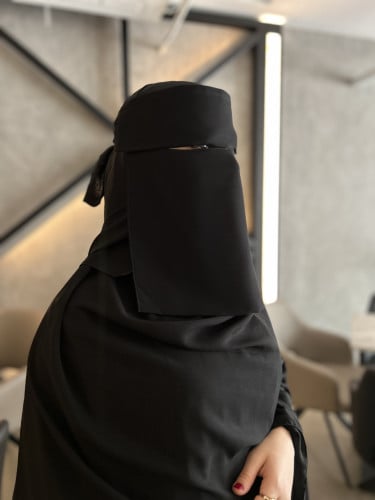 نقاب طبقه طويل (ربط عريض )