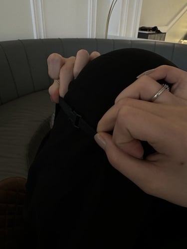 نقاب مبطن حرير (طبقه) بمشبك الذكي