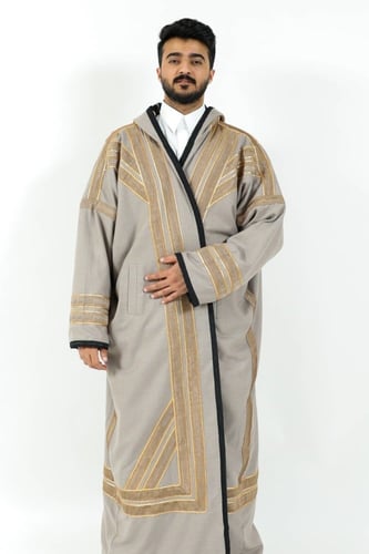 فروه رجالية فرسان وجهين ازرق