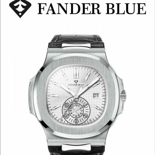 ساعة فندر بلو جلد