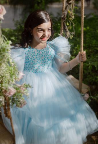 فستان سماوي ماكسي