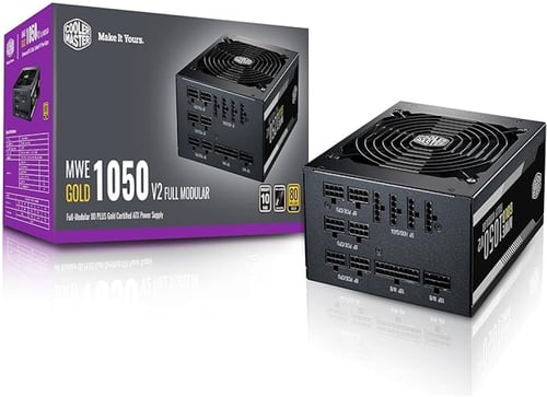 مزود طاقة Cooler Master MWE Gold 1050 V2 ATX 3.1 F...