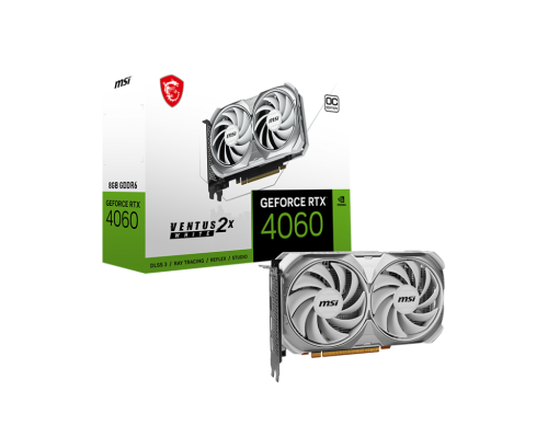 كرت شاشة MSI GeForce RTX™ 4060 VENTUS 2X WHITE 8G...