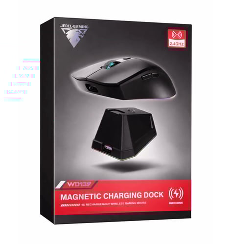 ماوس قيمنق لاسلكي WD139 مع قاعدة شحن مغناطيسية