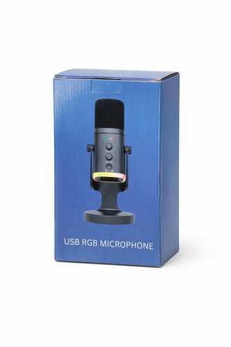 مايك USB احترافي بإضاءة RGB