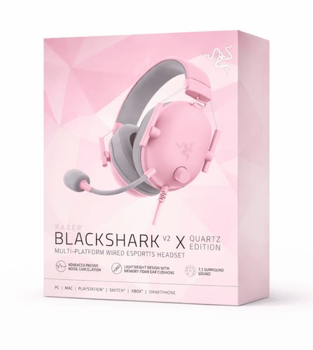 سماعة قيمنق (مستخدم) لون وردي Razer BlackShark V2...