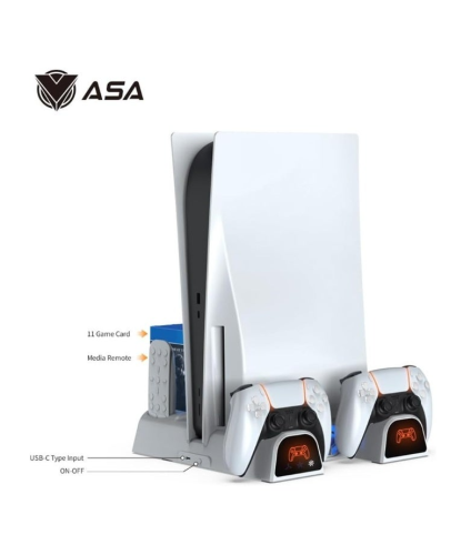 قاعدة شحن PS5 Stand with 2 Cooling Fans, Dual Fast...