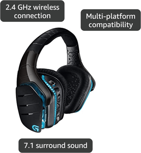 سماعات لاسلكية (مستخدم) للالعاب لوجيتك G933 ارتيمس...