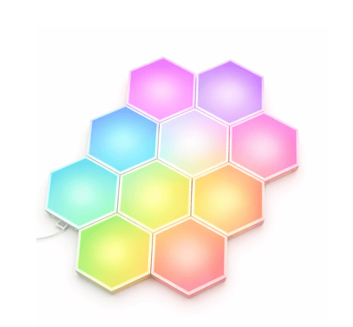 خلية ضوئية Hexagonal Gaming LED Panel – عدد 8 قطع