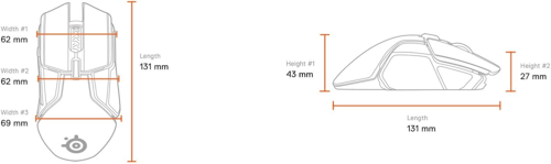 ماوس الالعاب رايفال 650 كوانتوم لاسلكي من ستيلسيري...