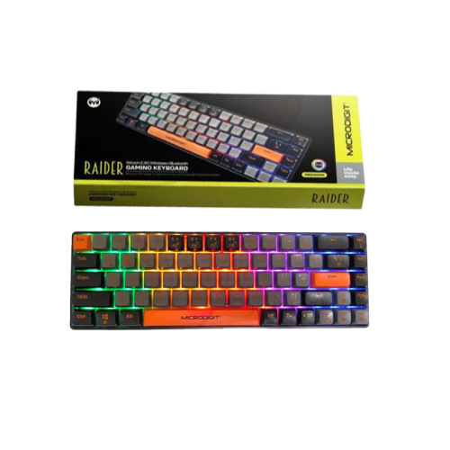 لوحة مفاتيح قيمنق Microdigit MRG100WK - سلكي ولاسل...