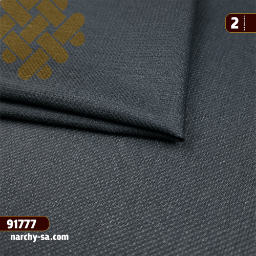 قماش منقش رمادي مايل لزيتي الفاتح - نرشي