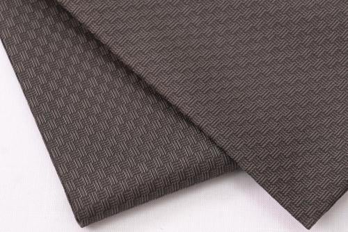 قماش شتوي ثري دي بني خطوط عنابي - 25653-5