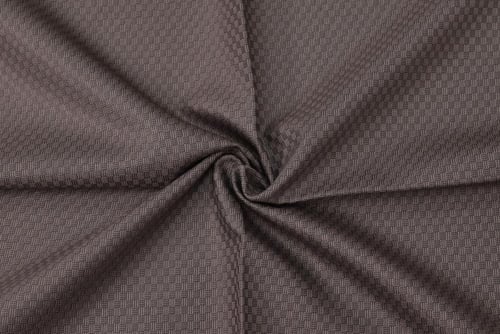 قماش شتوي ثري دي بني خطوط عنابي - 25653-5