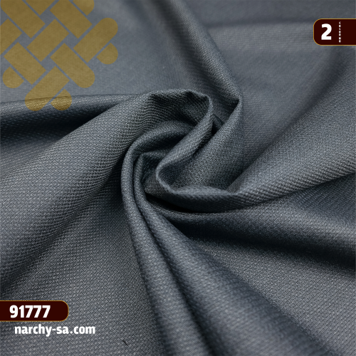 قماش منقش رمادي مايل لزيتي الفاتح - نرشي