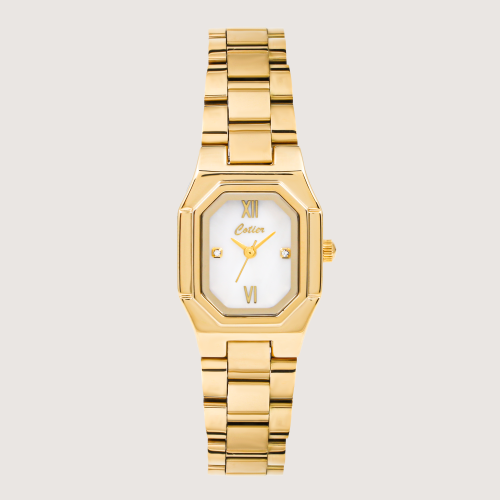 ساعة نسائية كلاسيك مقاس 22 mm باللون الذهبي