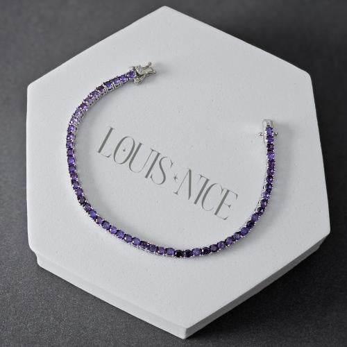 اسواره تنس زركون باللون البنفسجي