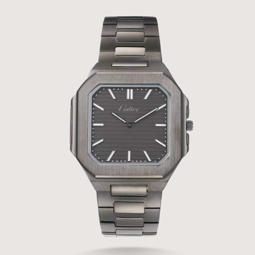 ساعة رجالية ستيل باللون الاسود