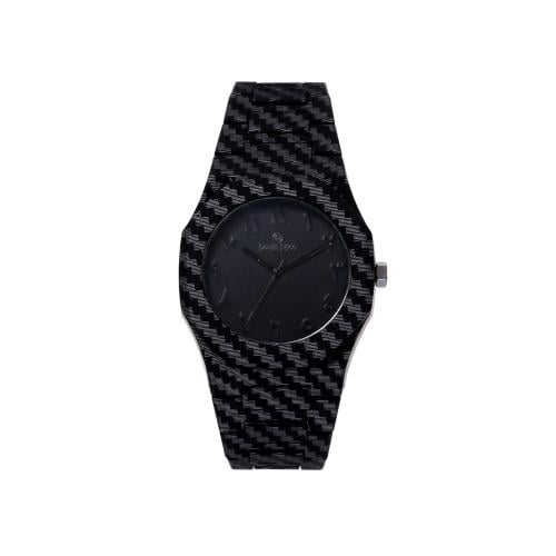 ساعة رجالية كربون باللون الأسود