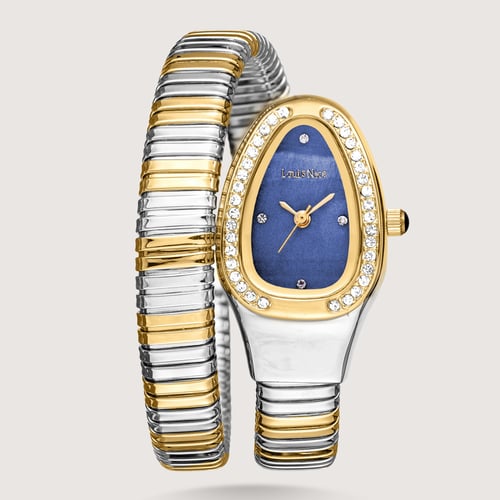 ساعة نسائية ناعمة بسوار ملتف