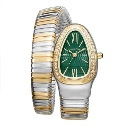 ساعة نسائية لفة باللون الذهبي