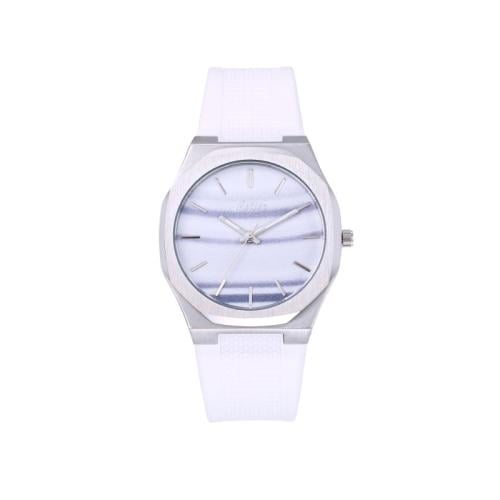 ساعة رجالية ربل كلاسيك باللون الابيض